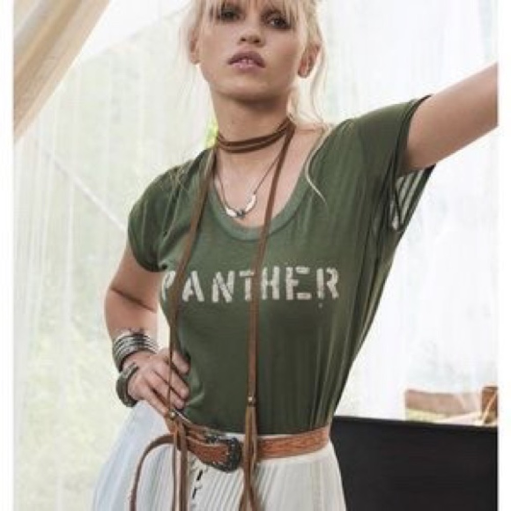 Spell Green Panther Graphic Tee